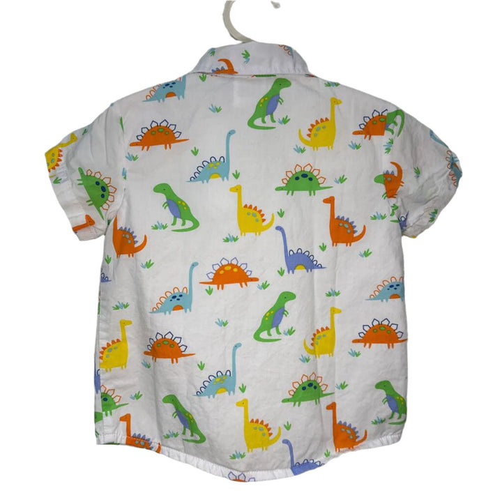 SS Collared Button Up / Dinosaurs