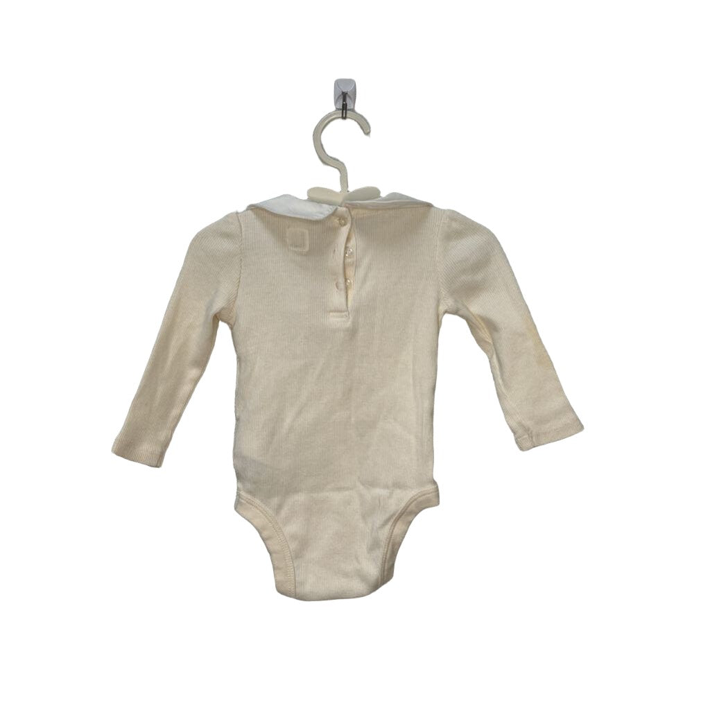 LS Ribbed Onesie w/ Collar