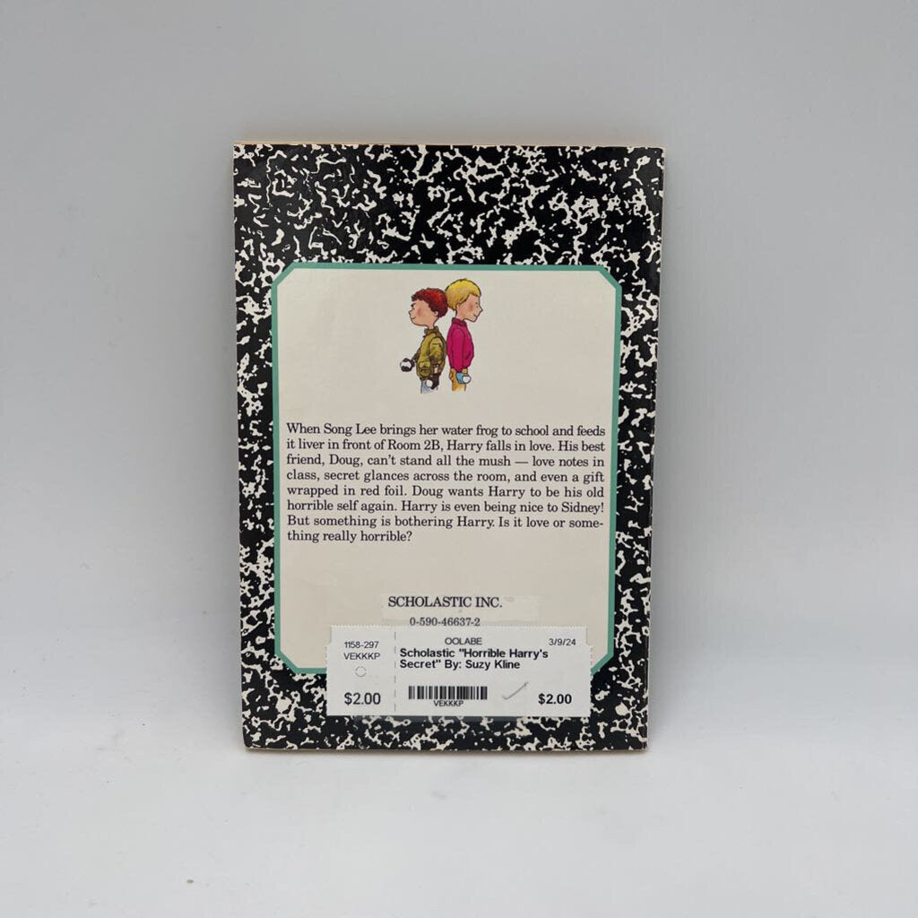 "Horrible Harry's Secret" By: Suzy Kline