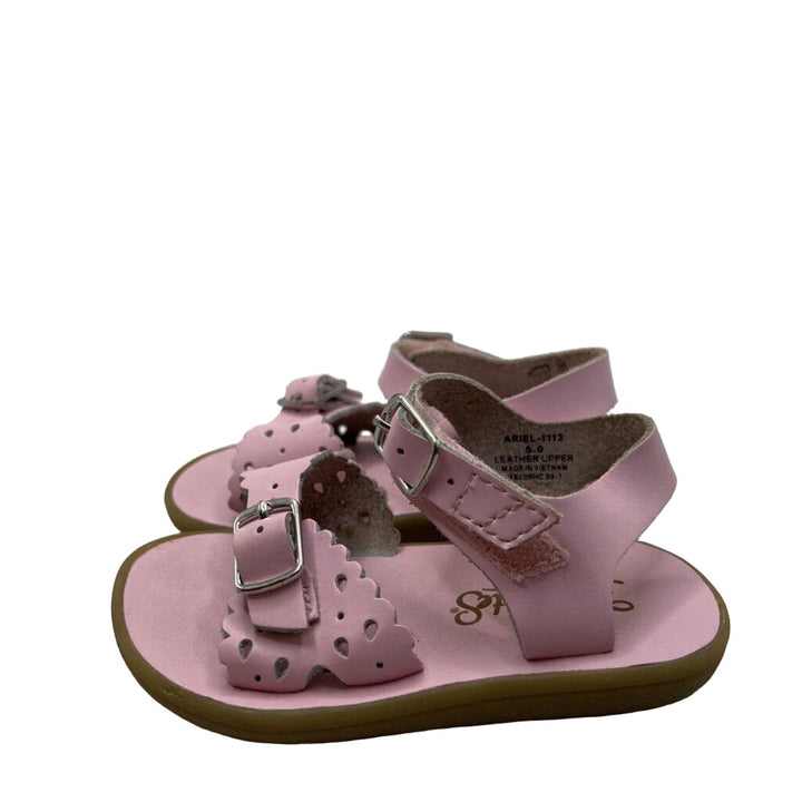 Faux Buckle Velcro Sandals