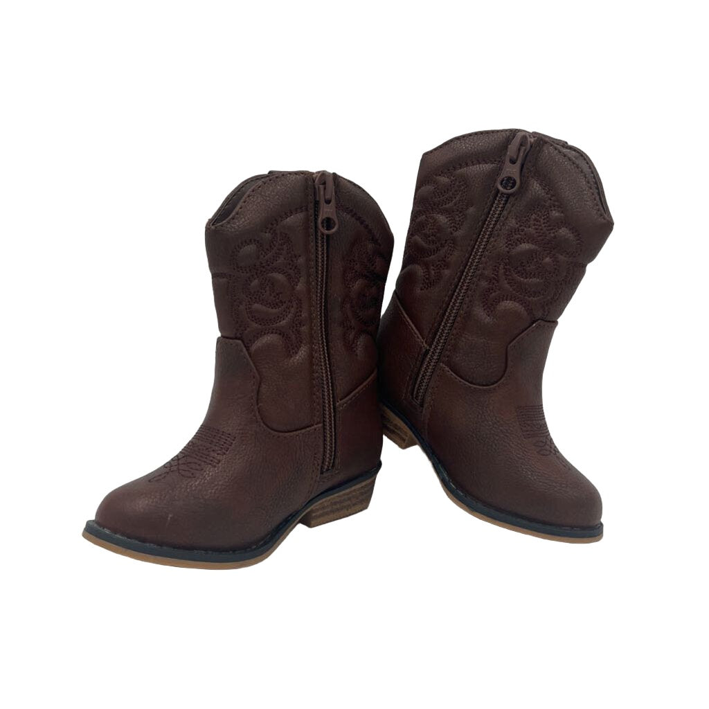 Zip-Up Western Boots