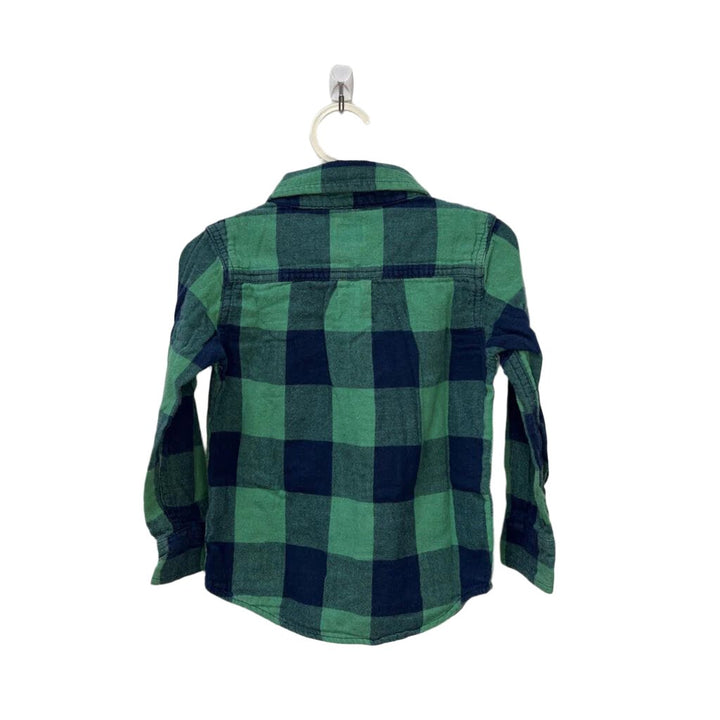 Flannel Collared Button Down