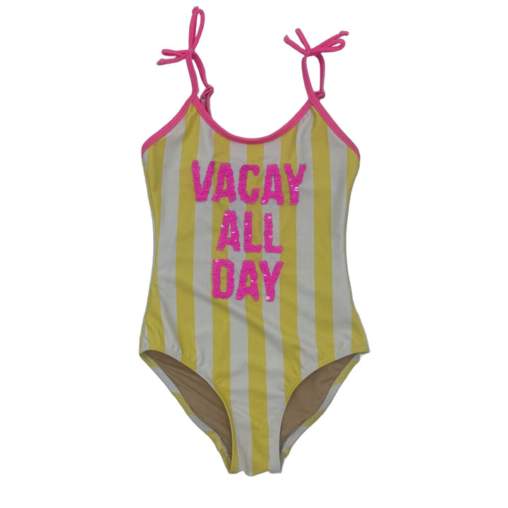 Striped "Vacay All Day" Swimsuit