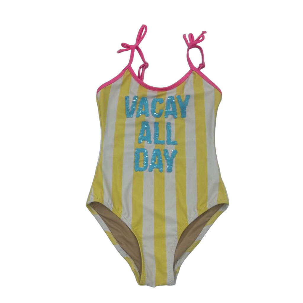 Striped "Vacay All Day" Swimsuit