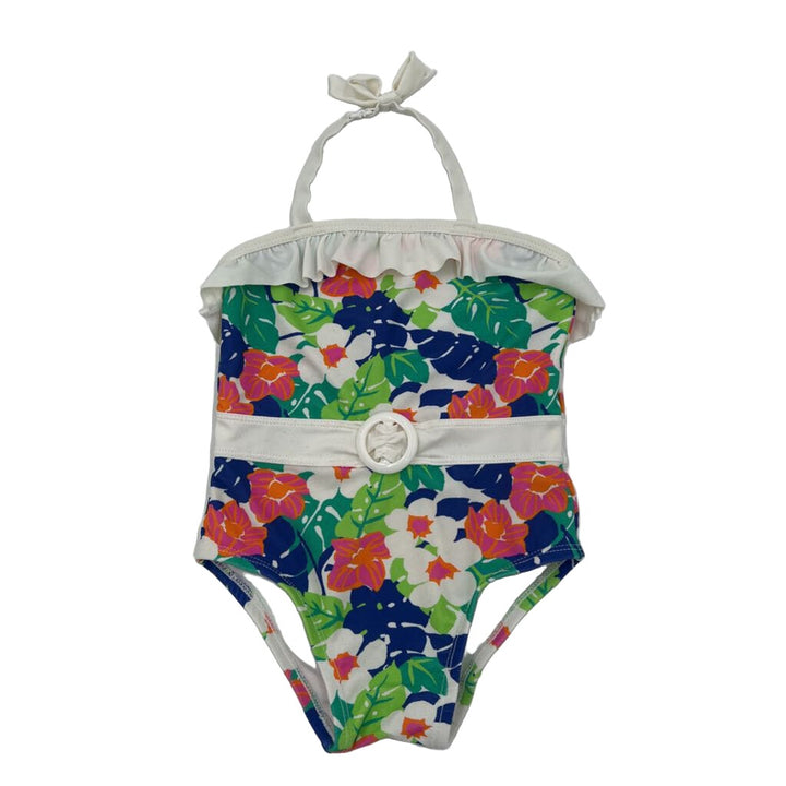 One Pc Floral Bathing Suit