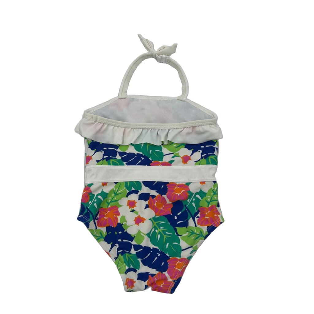 One Pc Floral Bathing Suit