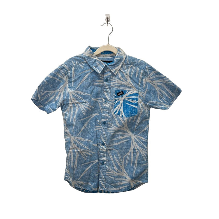 SS Collared Shirt / Palm Leaves