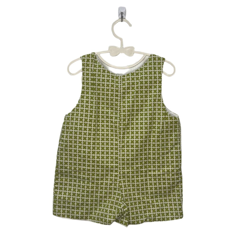 Sleeveless Smocked Romper / Bunny