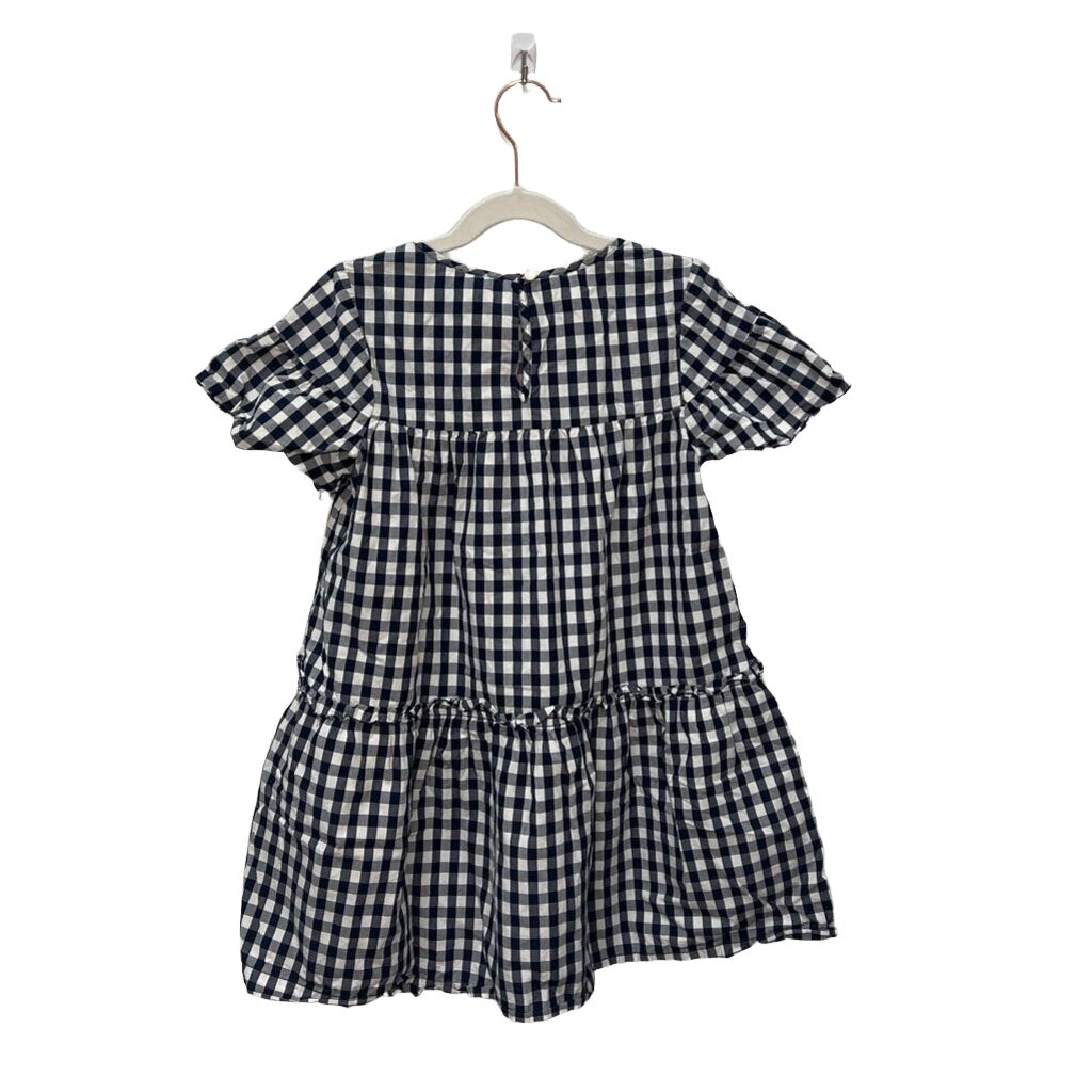 SS Checkered Tiered Dress