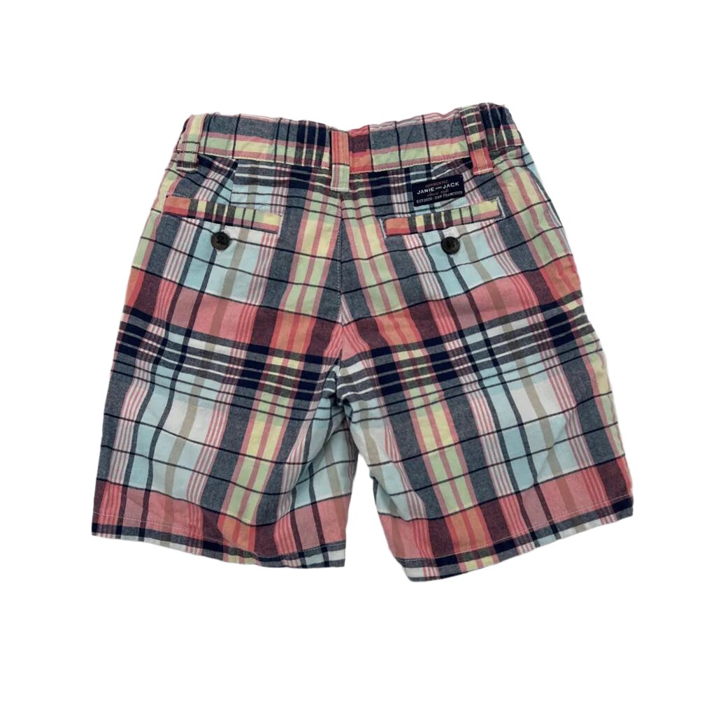 Adjustable Waist Shorts / Plaid