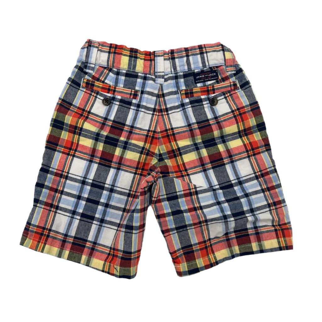 Adjustable Waist Shorts / Plaid