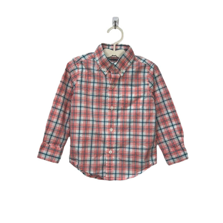 LS Collared Button Down / Plaid