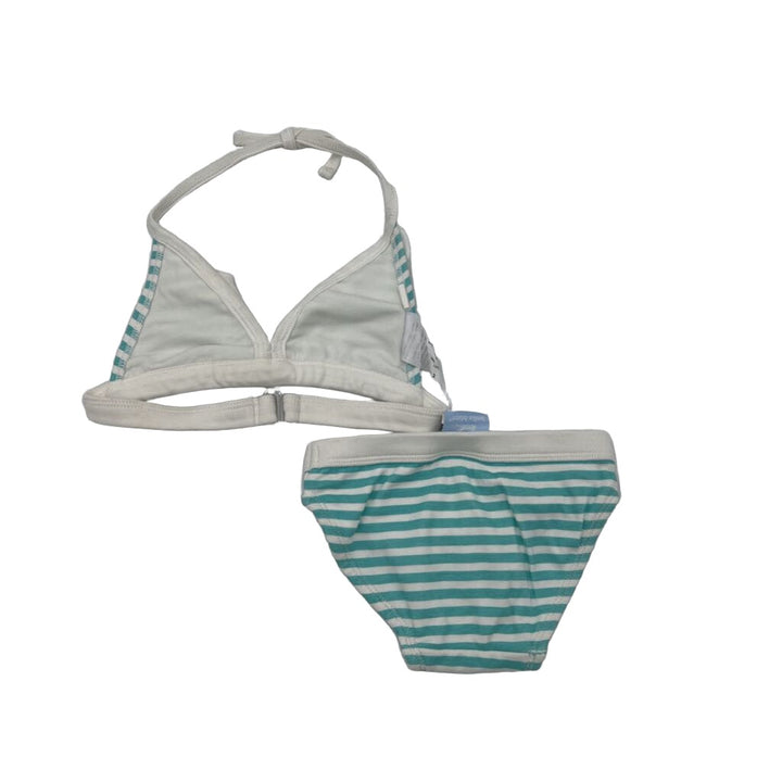 Two Pc Striped Bathing Suit