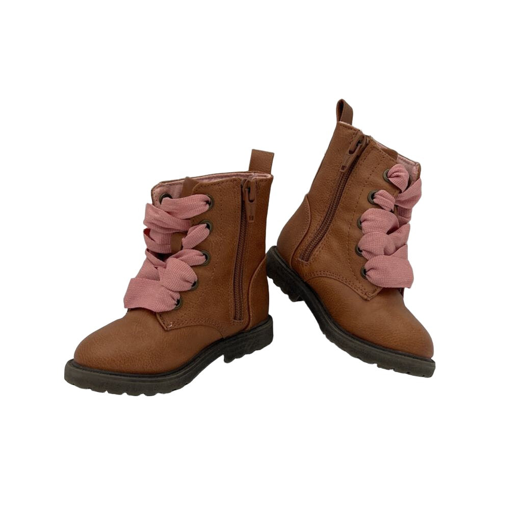 Zip-Up Ribbon Laced Boots