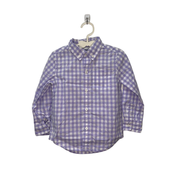LS Collared Button Down / Checkered