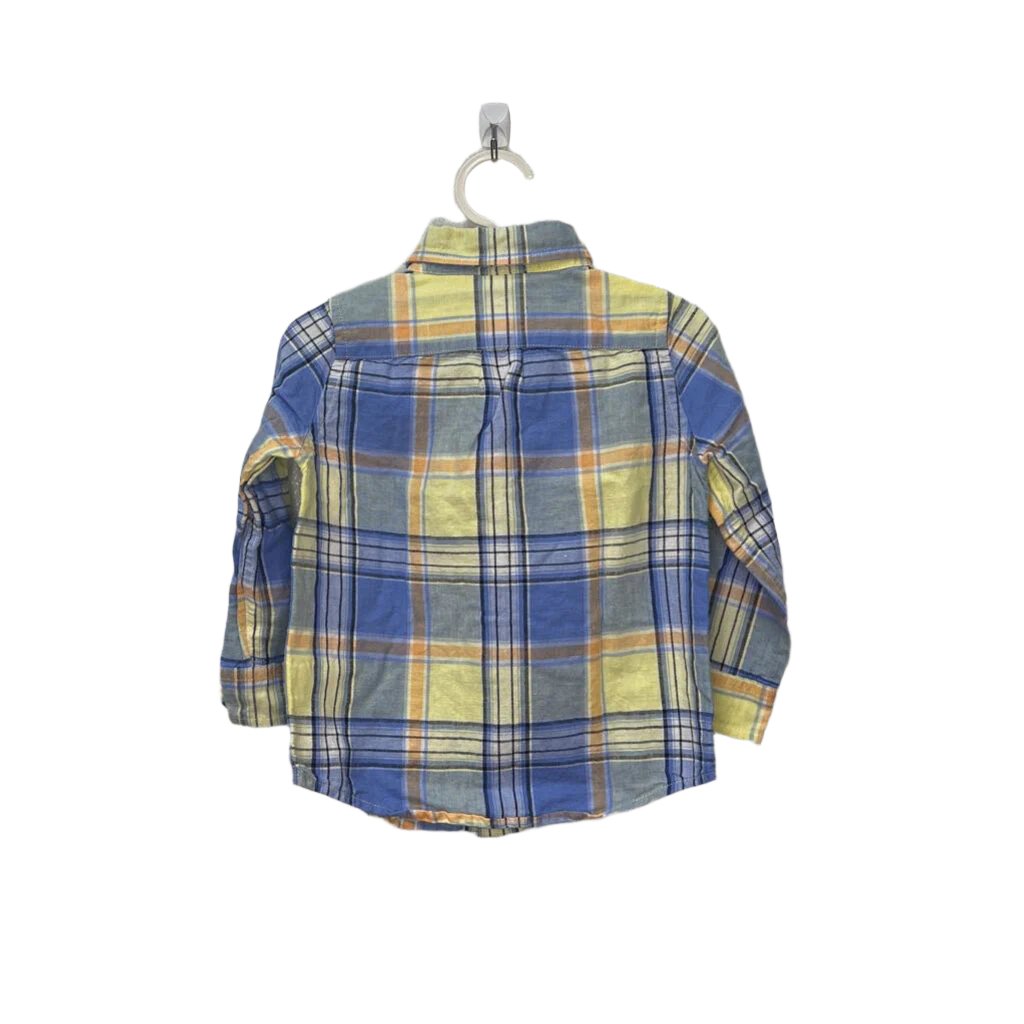 LS Collared Button Down / Plaid