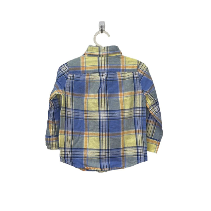 LS Collared Button Down / Plaid