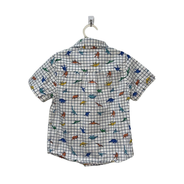 SS Dino Collared Button-Down Shirt