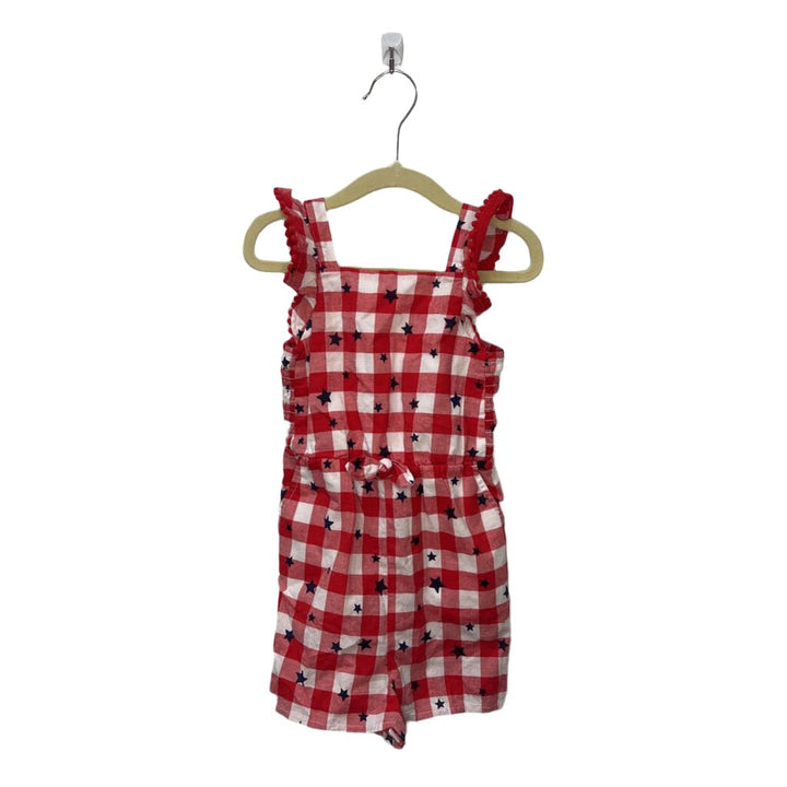 "Star" Checkered Romper