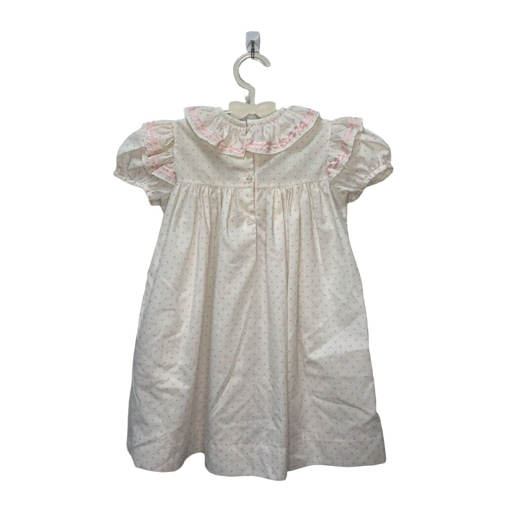 Ruffle Capped Sleeve Dress / Dots