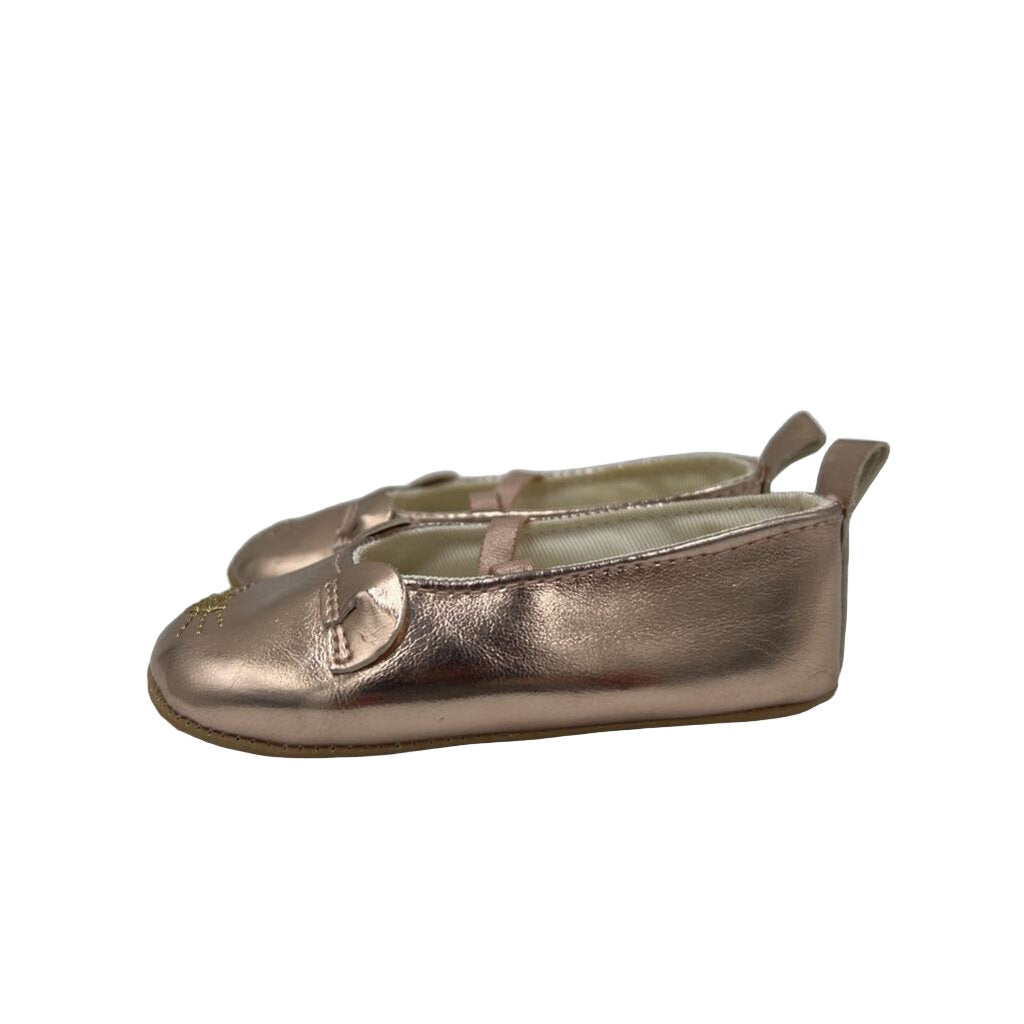 Metallic "Kitty" Flats