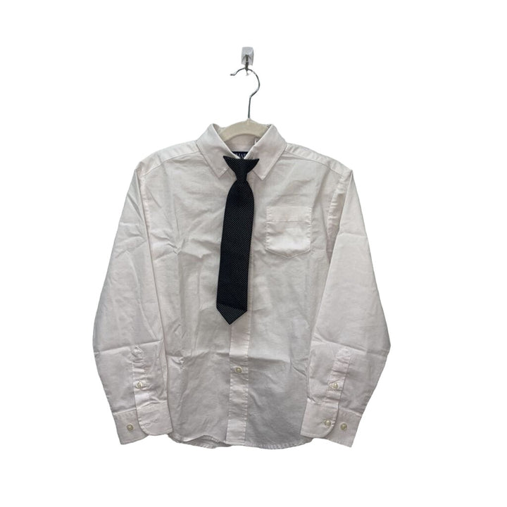 Collared Button-Down Shirt w/ Tie