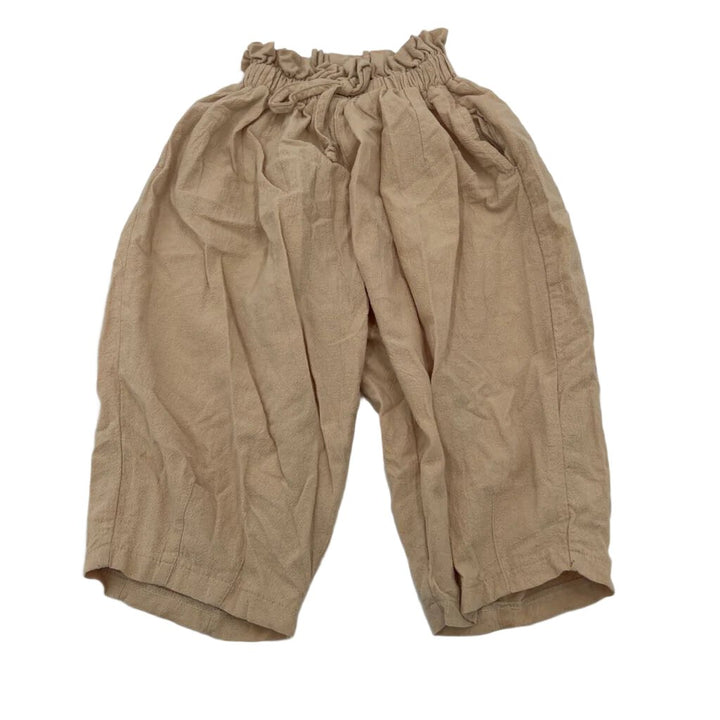 Elastic Drawstring Linen Pants