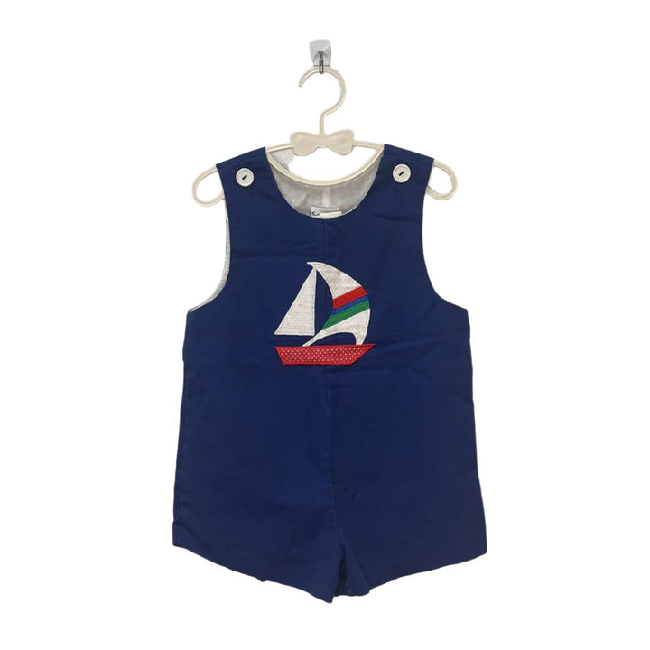 Sleeveless Romper / Sailboat