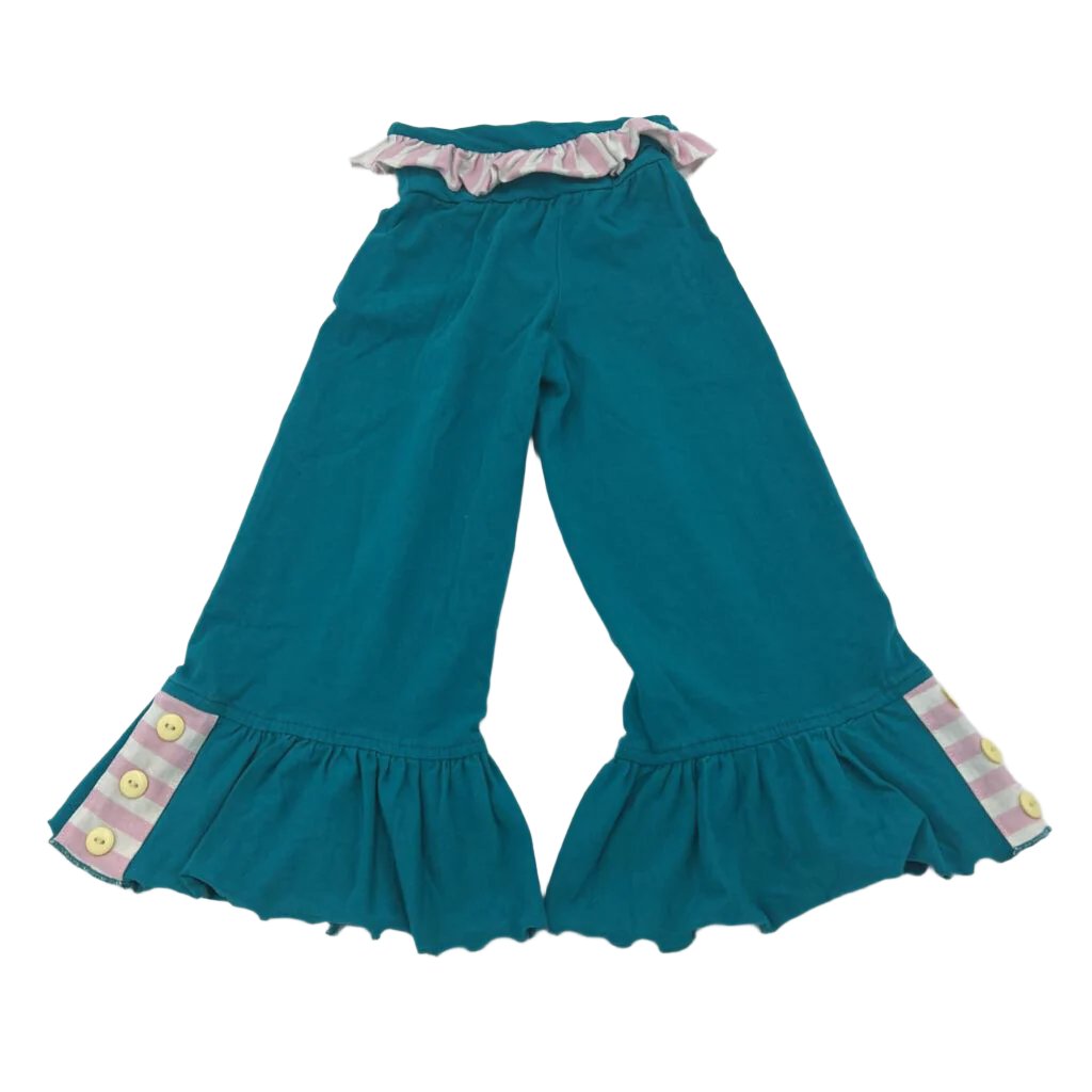 Large Band Leggings / Ruffle Flare