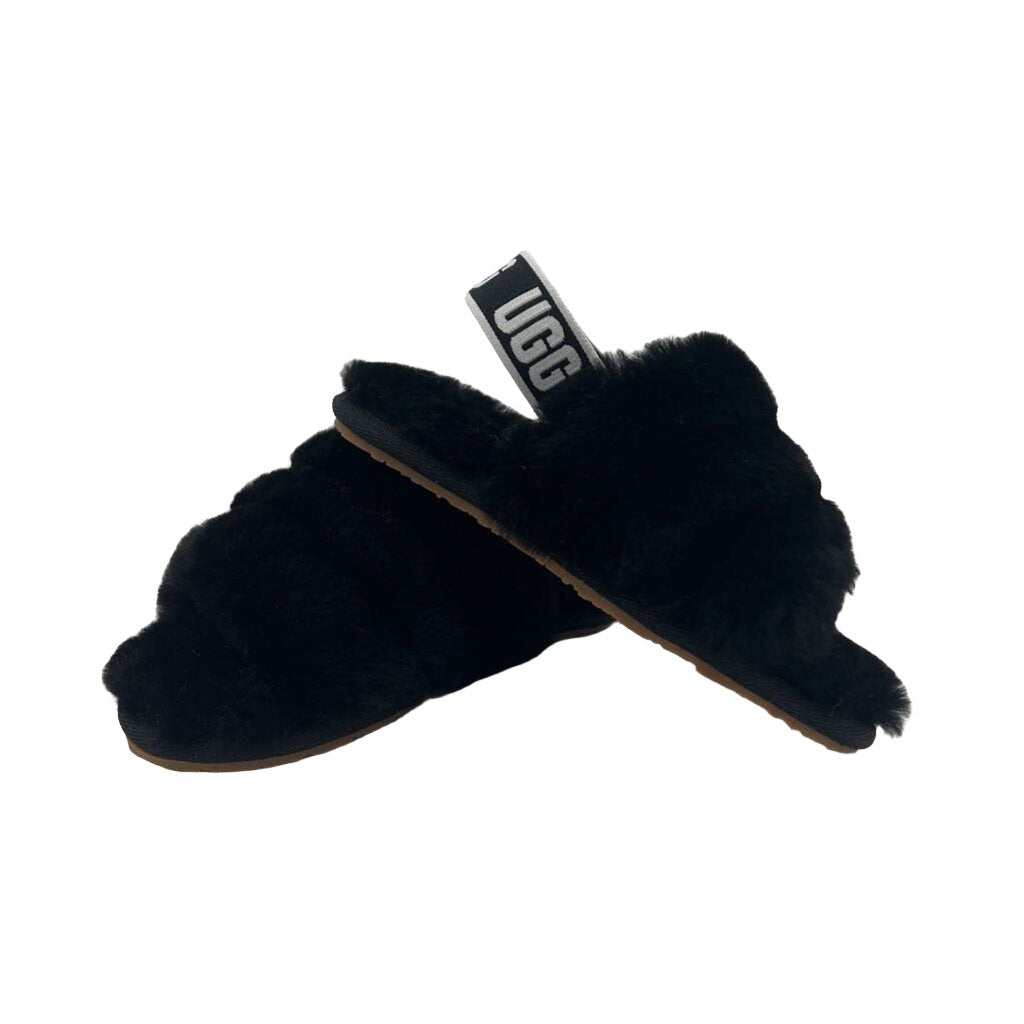 Elastic Back Faux Fur House Slippers