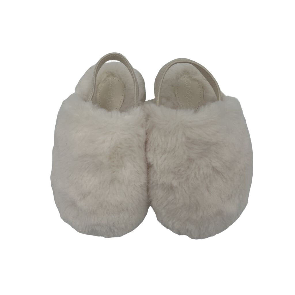 Elastic Strap Faux Fur House Slippers