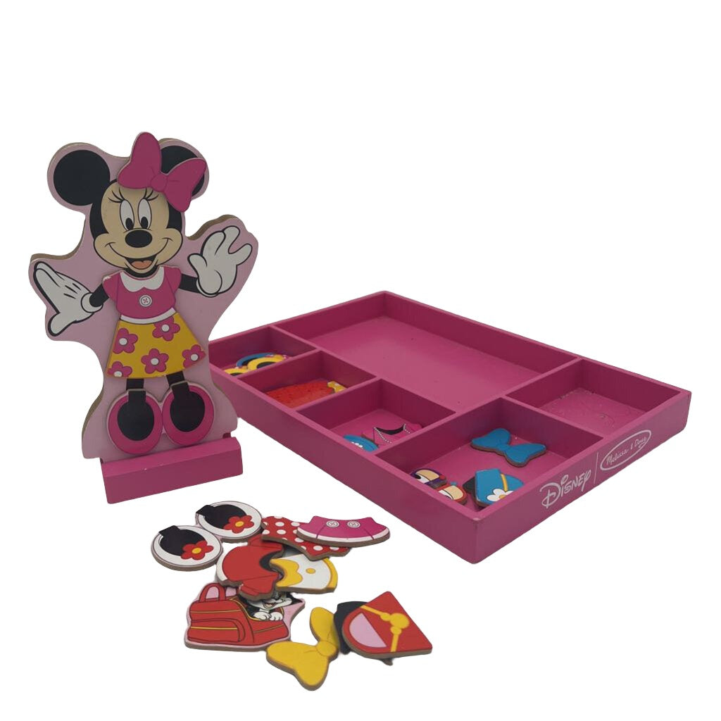 Minnie Wooden Magnetic Dress Up