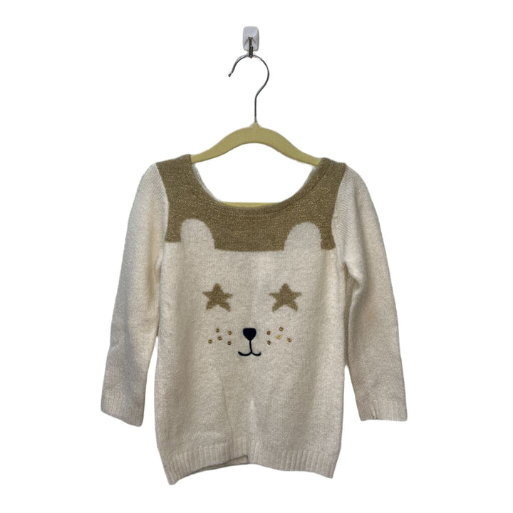 LS Pullover Sweater / Bear Face