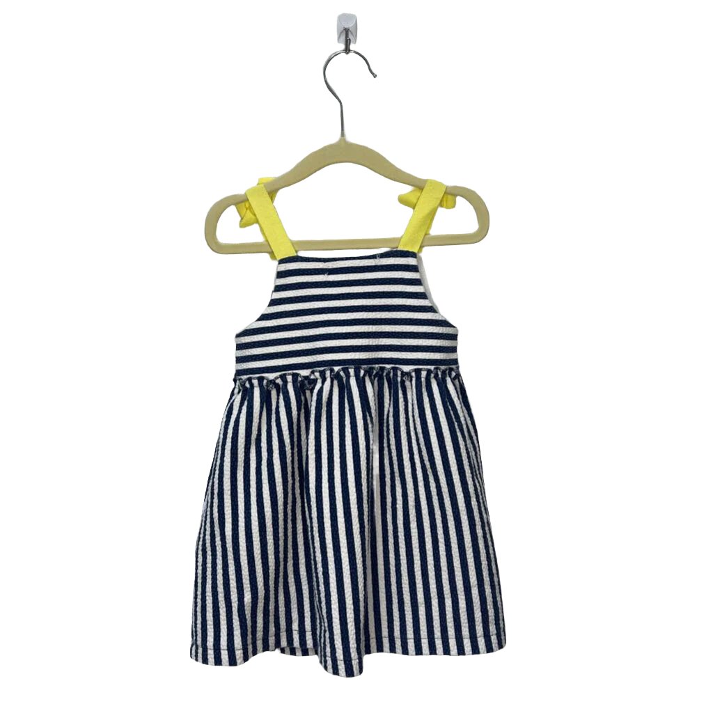 Tie Shoulder Striped Dress