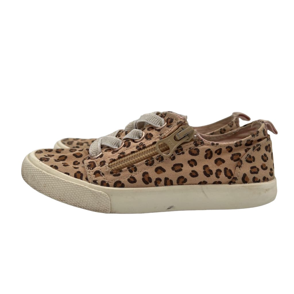 Leopard Print Zip-Up Sneakers