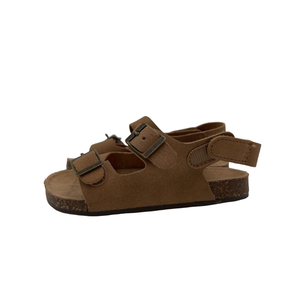 Suede Buckle Sandals