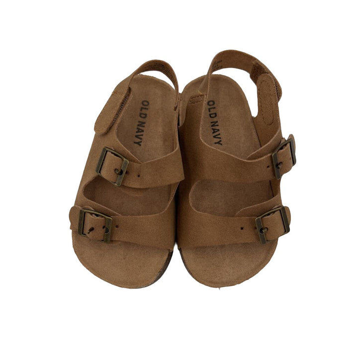 Suede Buckle Sandals