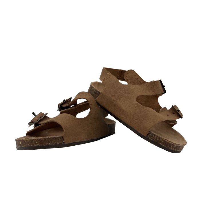 Suede Buckle Sandals