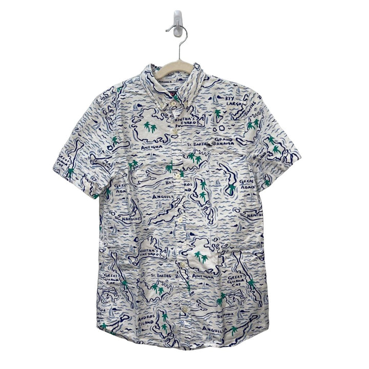 SS Collared Shirt / Ocean & Islands