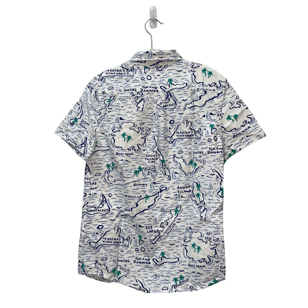 SS Collared Shirt / Ocean & Islands