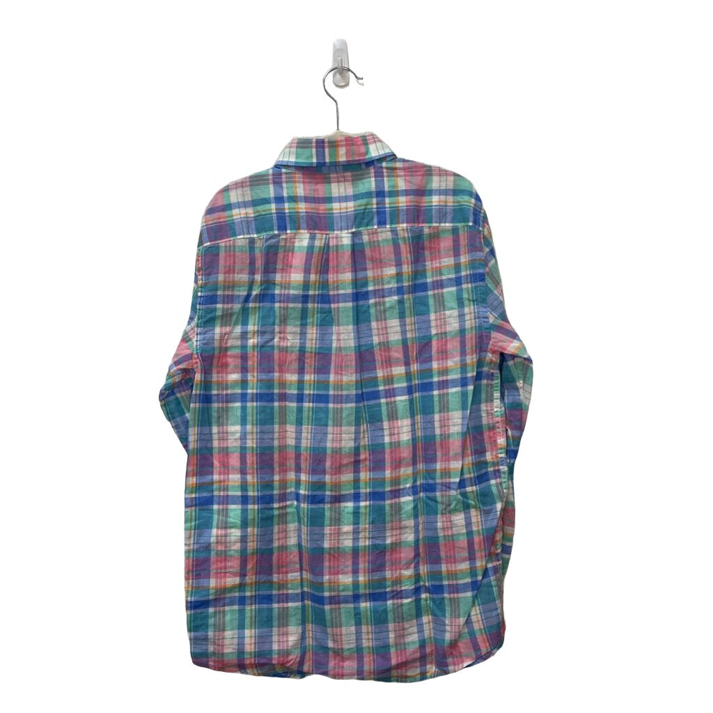 LS Collared Button Down / Plaid