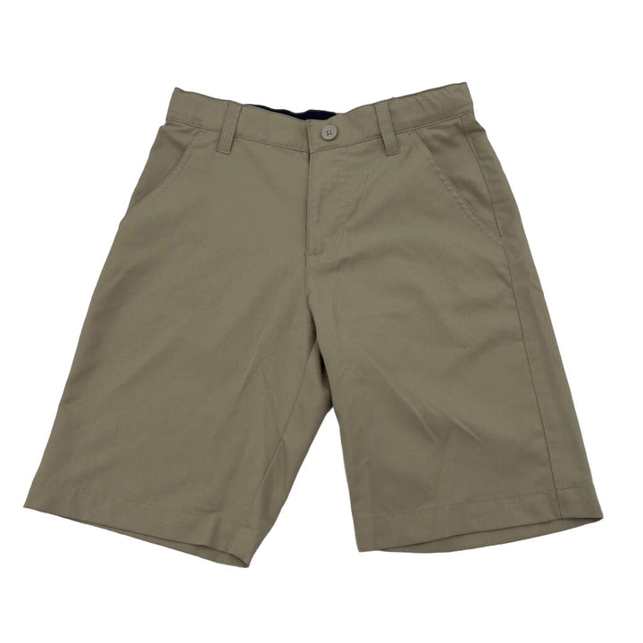 Adjustable Waist Khaki Shorts