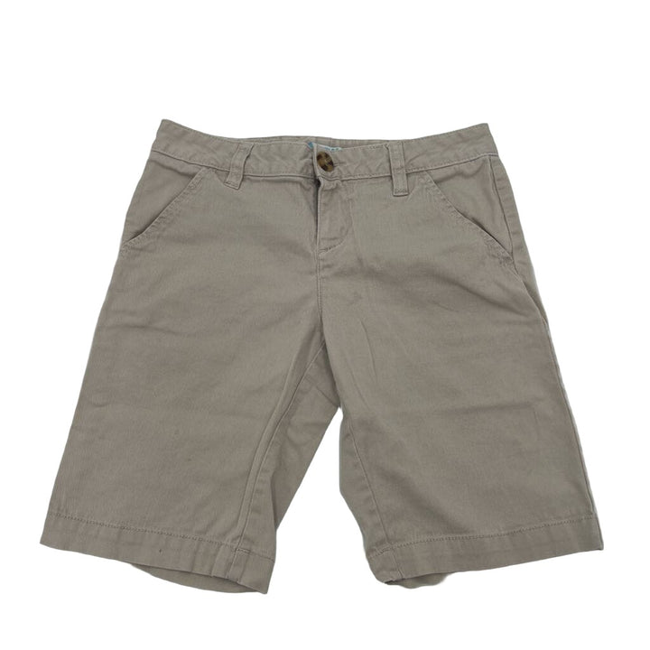 Adjustable Waist Khaki Shorts