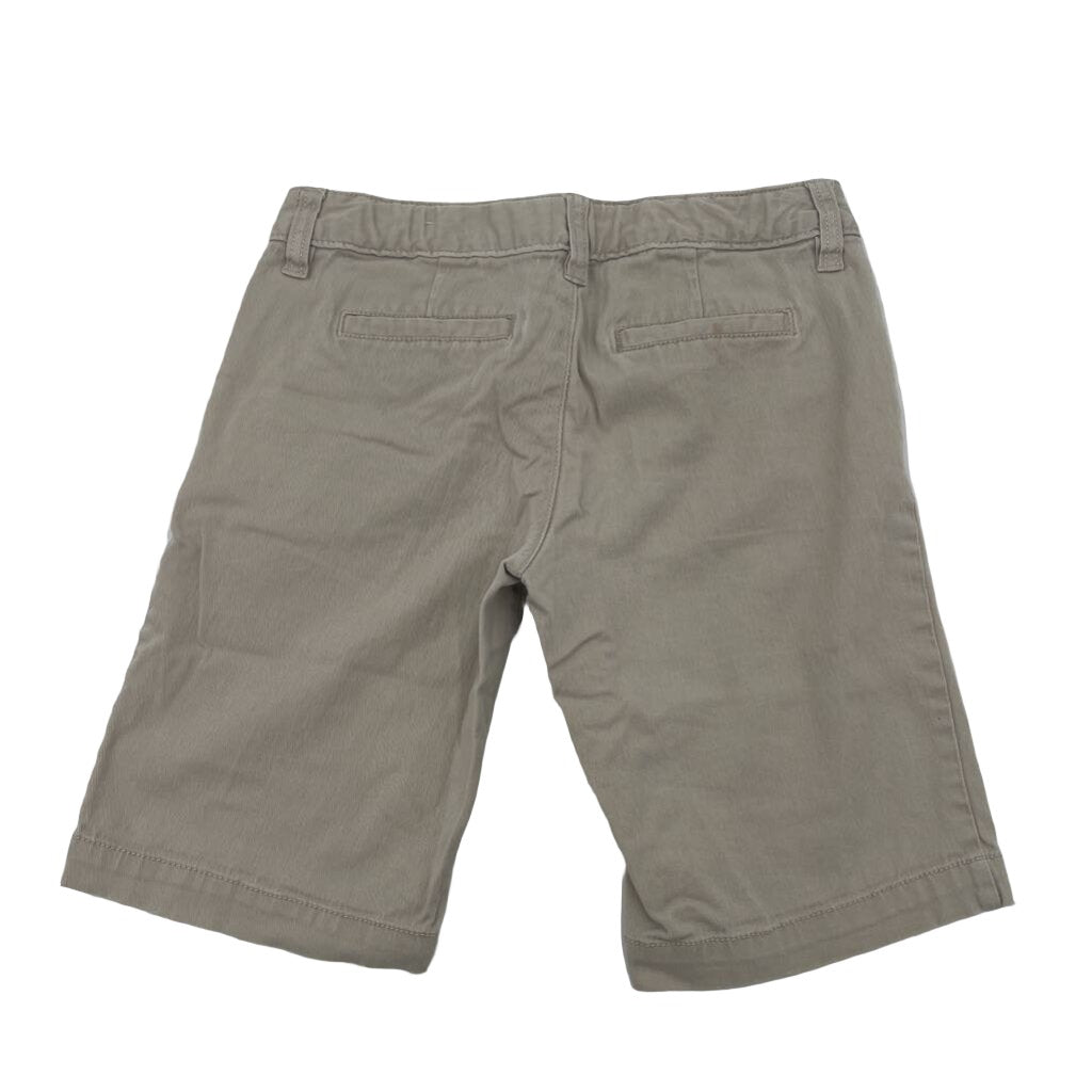 Adjustable Waist Khaki Shorts