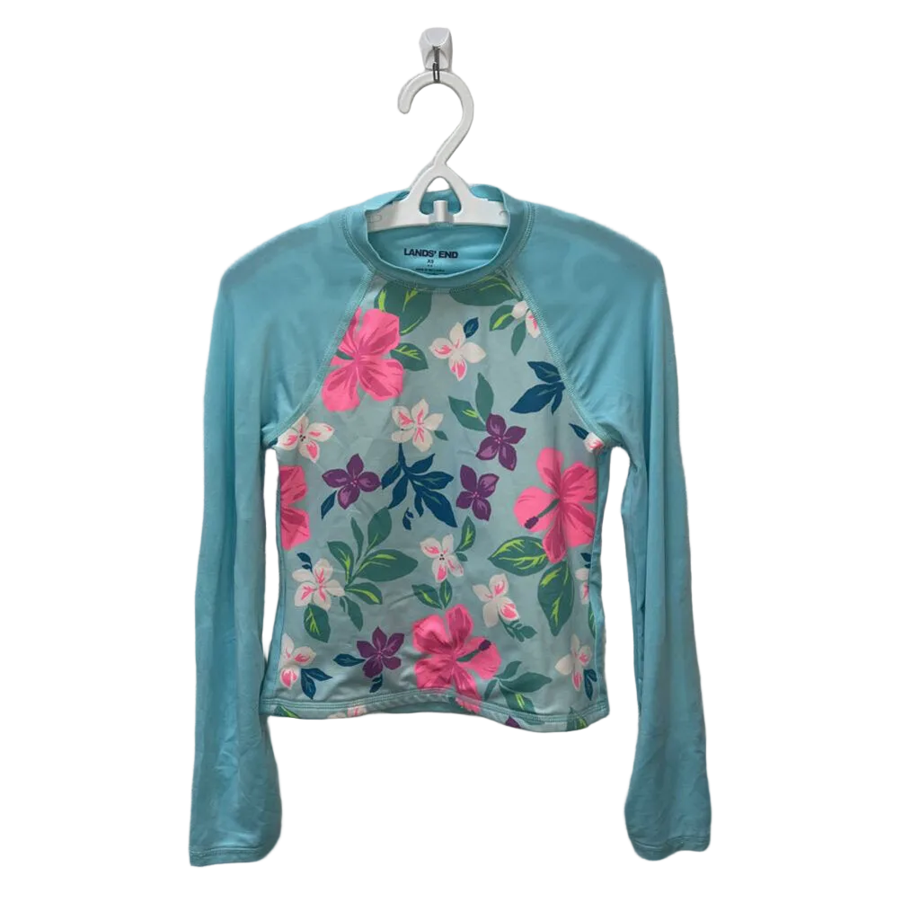Floral Rash Guard and Swim Skirt Set
