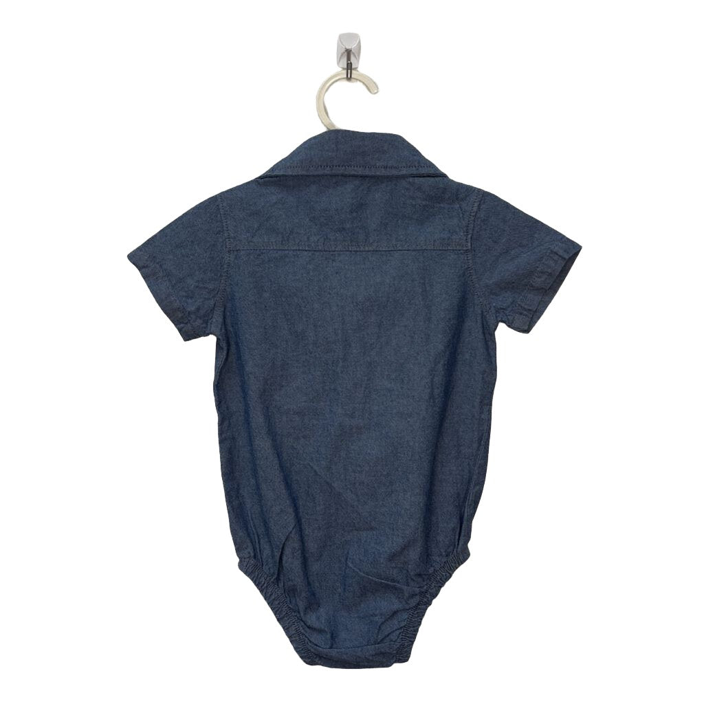 SS Collared Button Up Onesie