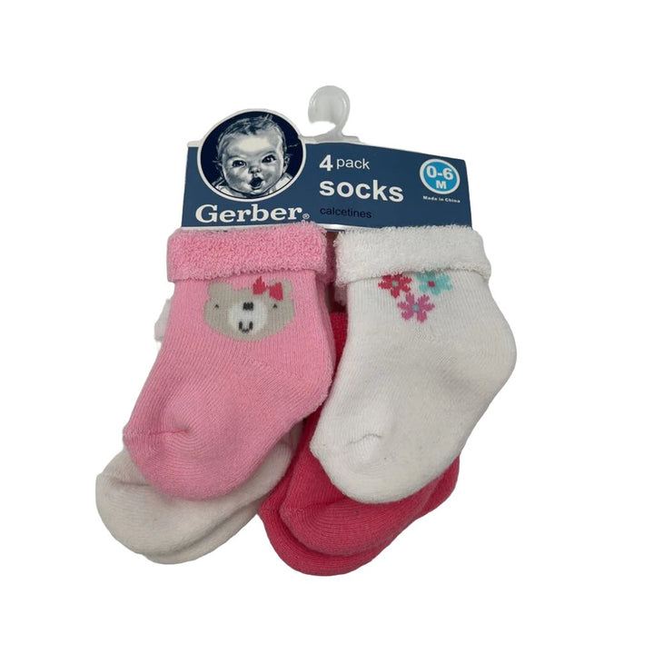 4 PK Infant Socks