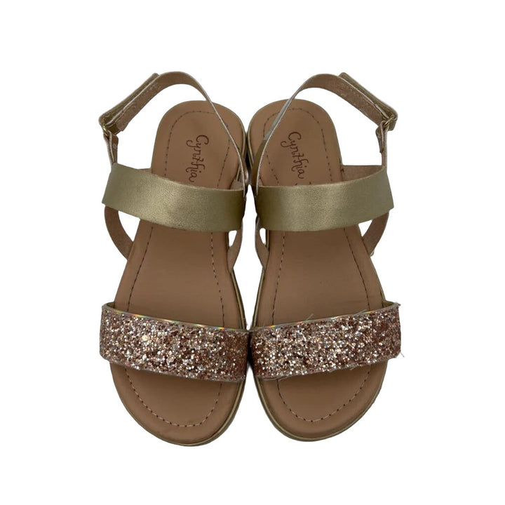 Velcro Glitter Stap Sandals