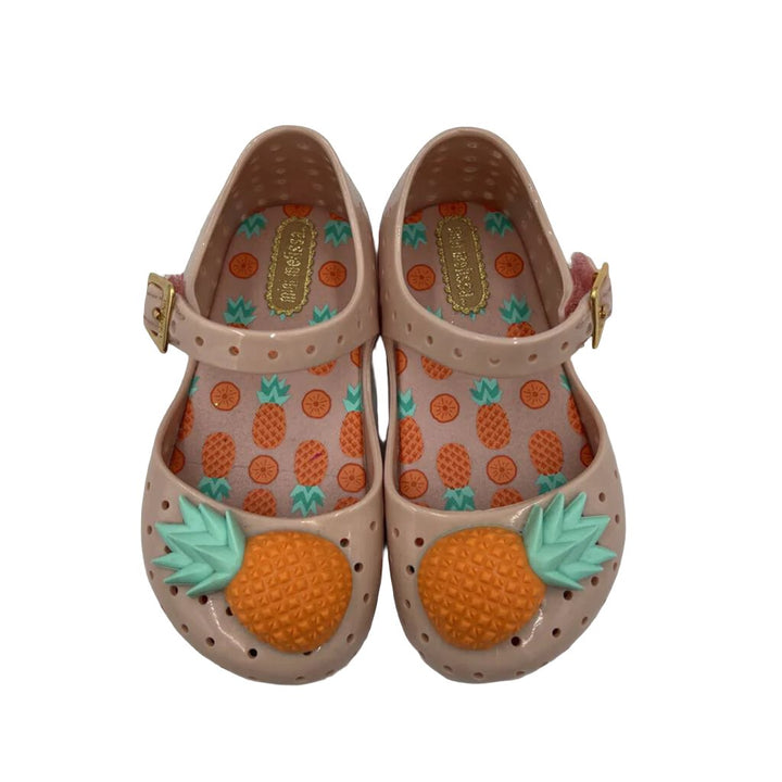 Velcro Peak A Boo Toe Slip On Shoes / Pineapple