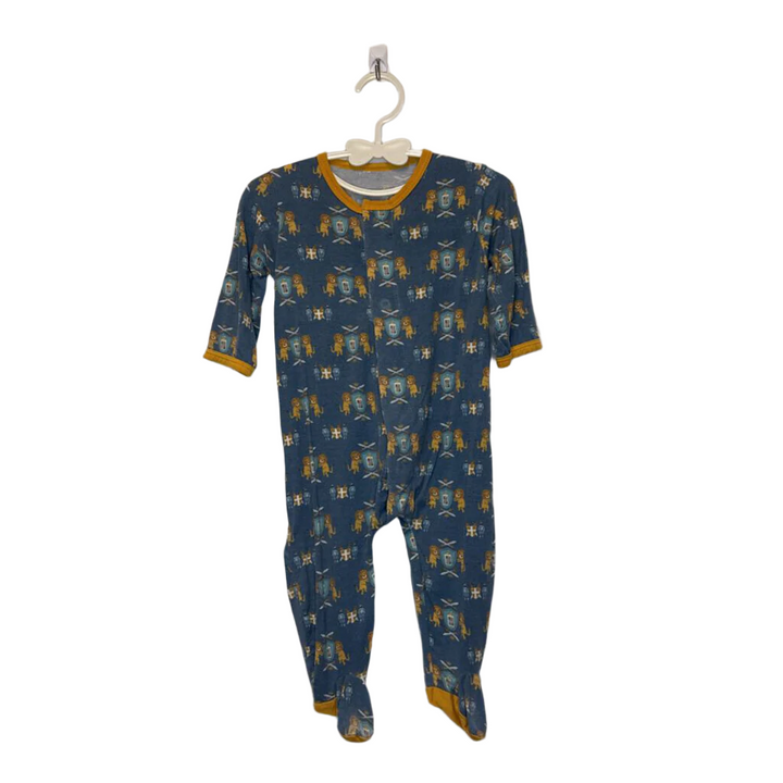 LS Magnet Claspe Footed Onesie / Lions